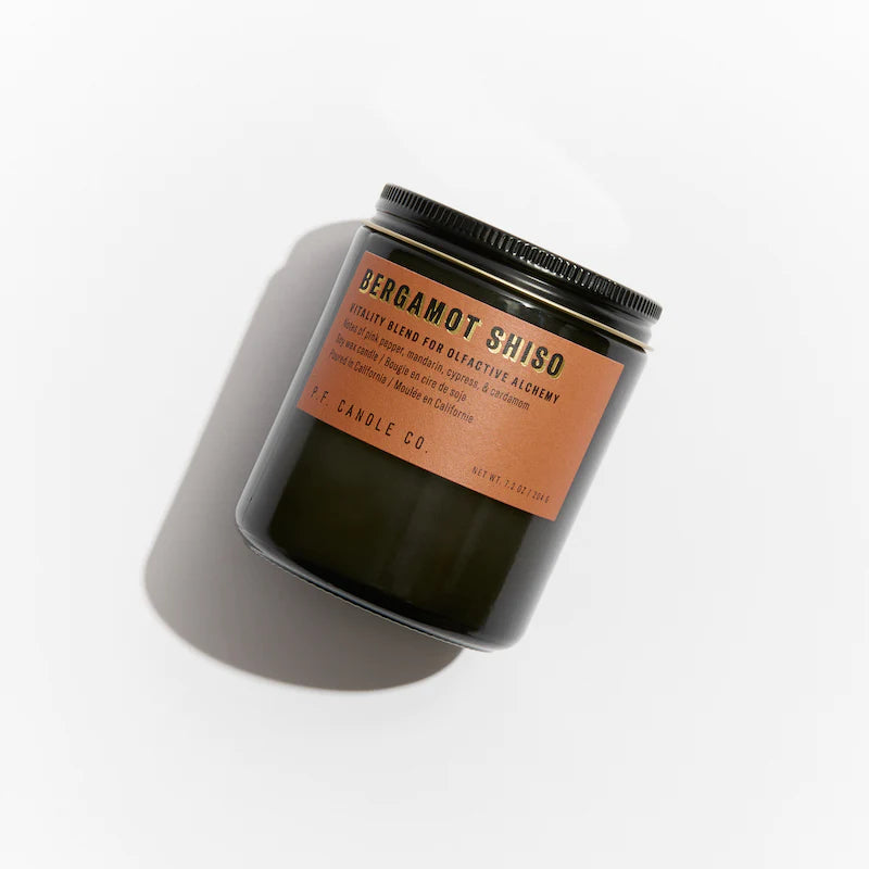 P.F. Candle Co Bergamot Shiso Soy Candle| Prelude & Dawn | Los Angeles