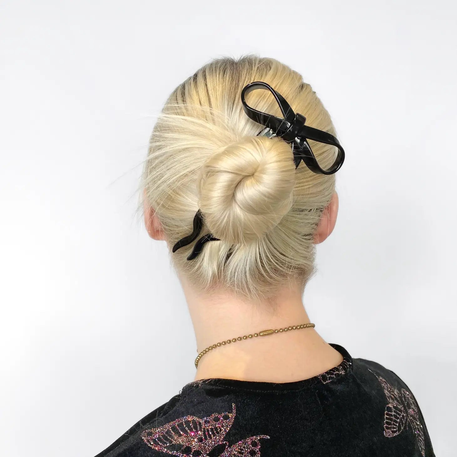 Chunks |Large Bow Hairpin in Black| Prelude & Dawn | Los Angeles, CA