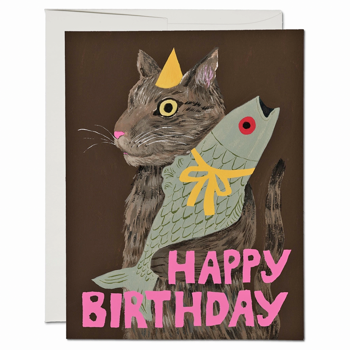 Red Cap Cards Cat's Delight Birthday Greeting Card | Prelude & Dawn | Los Angeles
