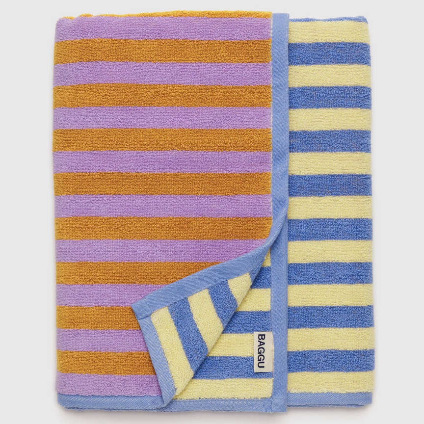 Baggu Bath Towel - Hotel Stripe | Prelude & Dawn | Los Angeles, CA