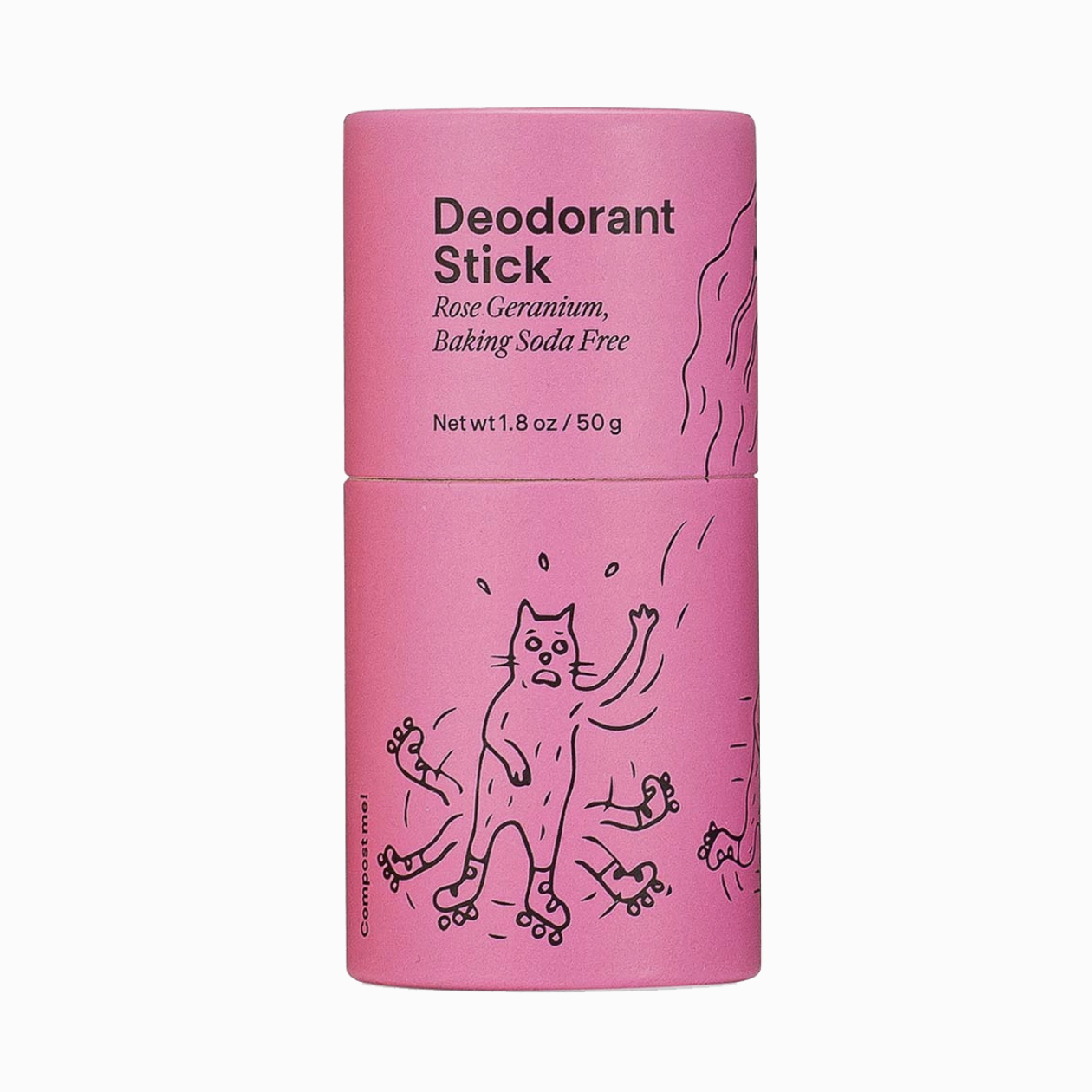Meow Meow Tweet Rose Geranium Baking Soda Free Deodorant Stick | Prelude & Dawn | Los Angeles