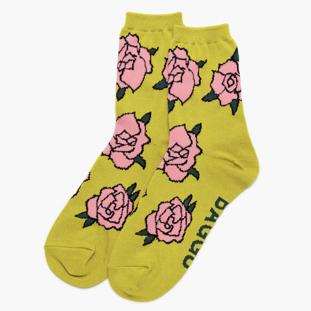 Baggu Crew Socks - Rose | Prelude & Dawn | Los Angeles, CA