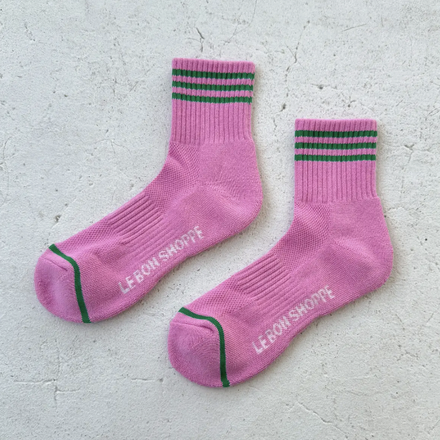 Le Bon Shoppe Girlfriend Socks Rose Pink | Prelude & Dawn | Los Angeles
