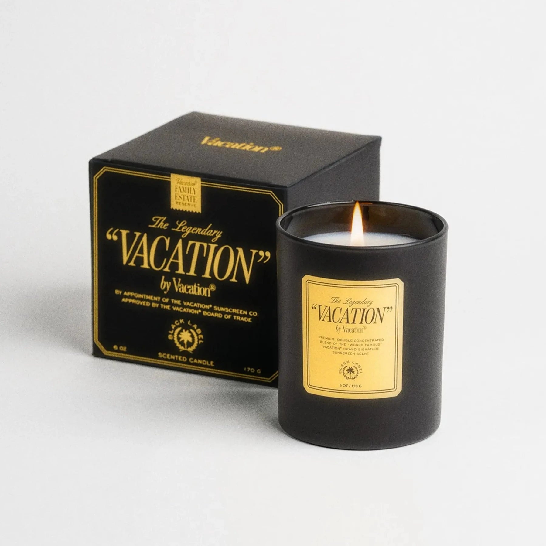 "VACATION" by Vacation® BLACK LABEL Candle | Prelude and Dawn | Los Angeles, CA