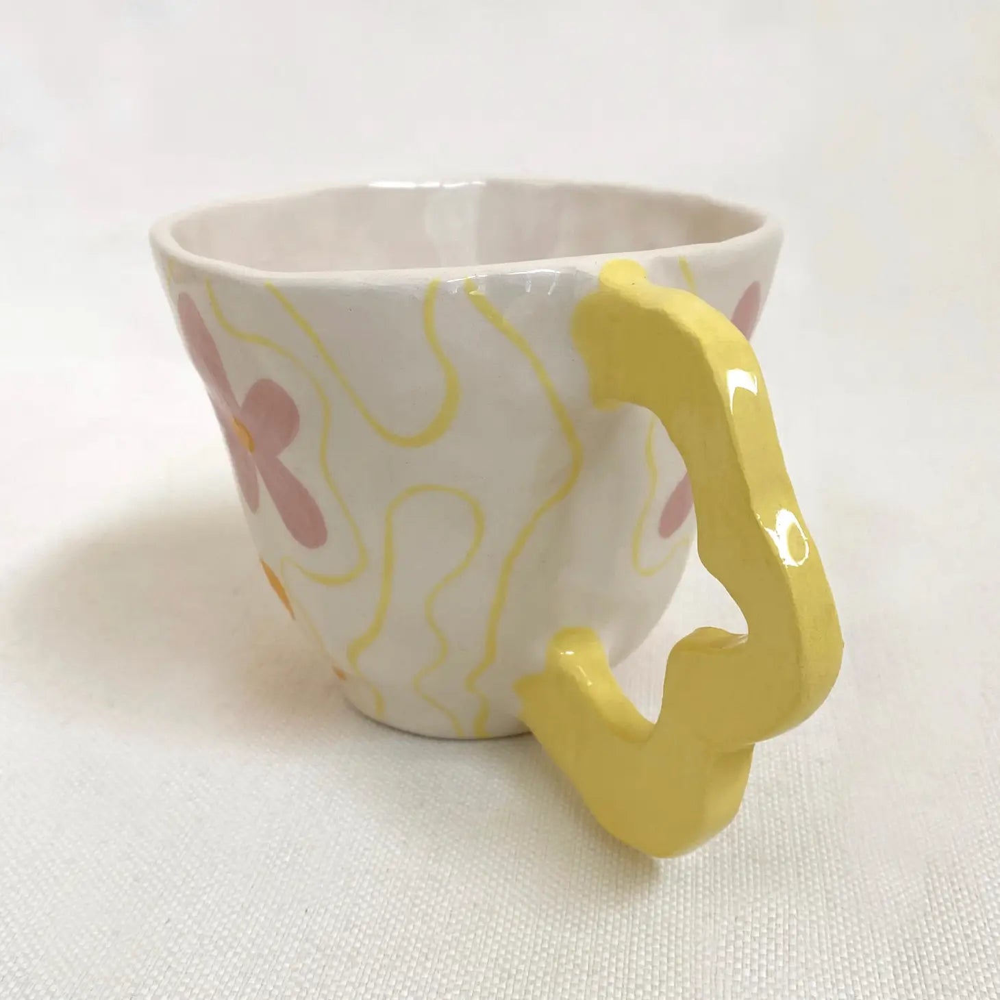 Pipa and Happy Flower Power Mug | Prelude and Dawn | Los Angeles, CA