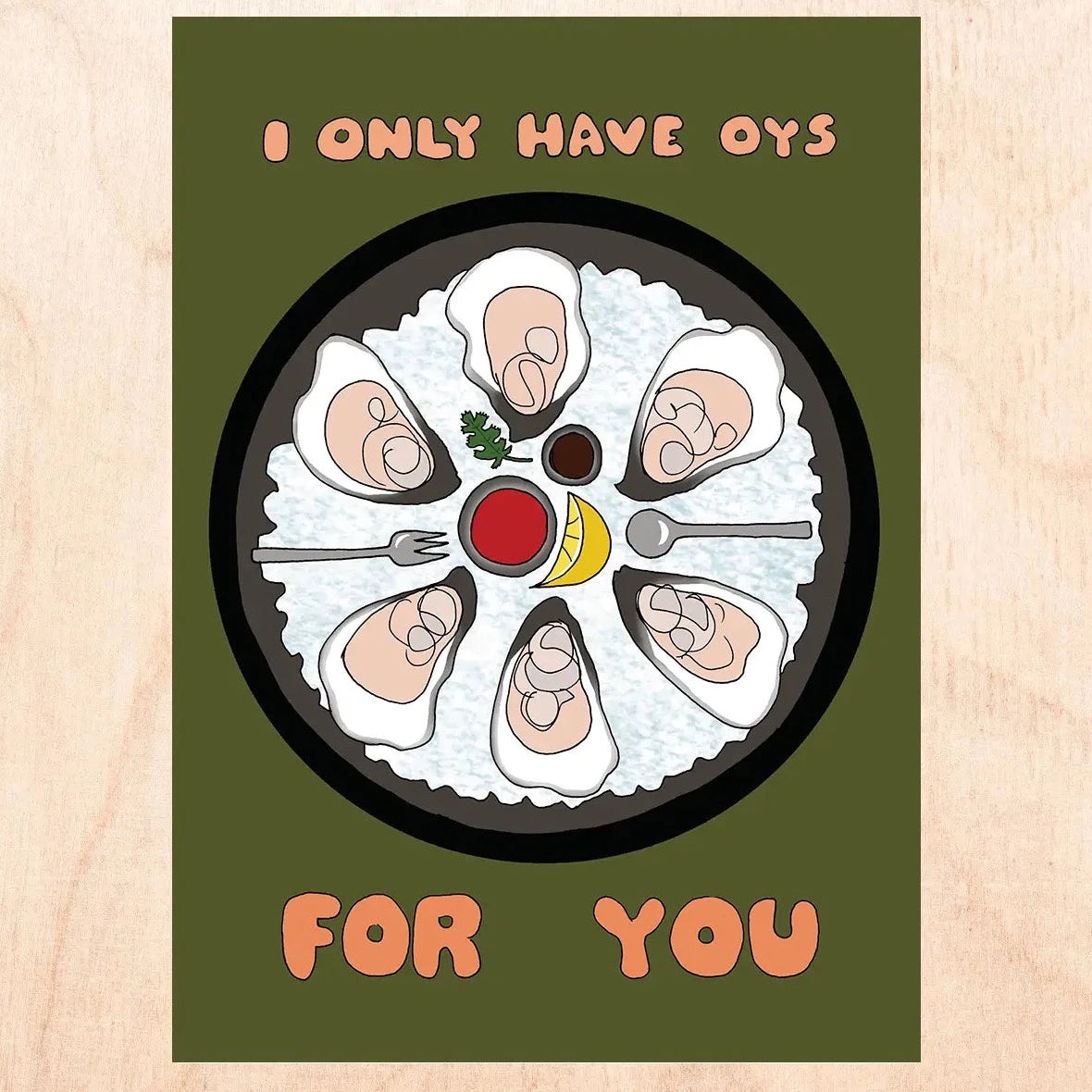 FINEASSLINES | Oys For You Card | Prelude & Dawn | Los Angeles, CA