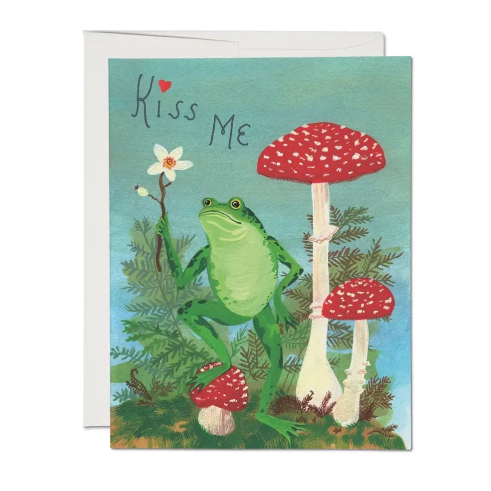 Red Cap Cards | Kiss Me Love Card | Prelude & Dawn | Los Angeles, CA