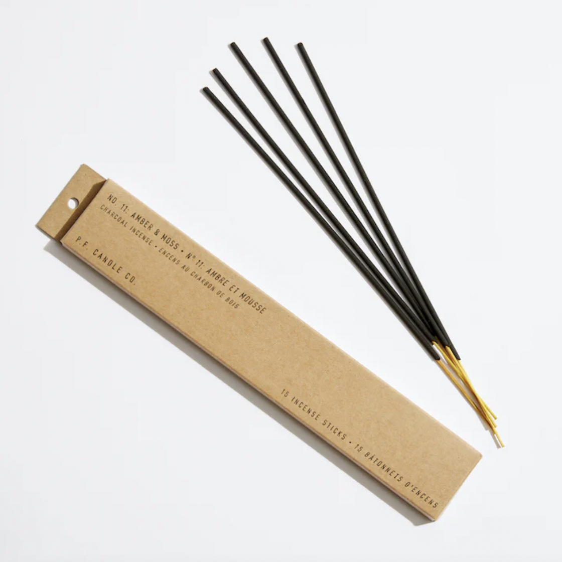 P.F. Candle Co Amber & Moss Incense Sticks | Prelude & Dawn | Los Angeles