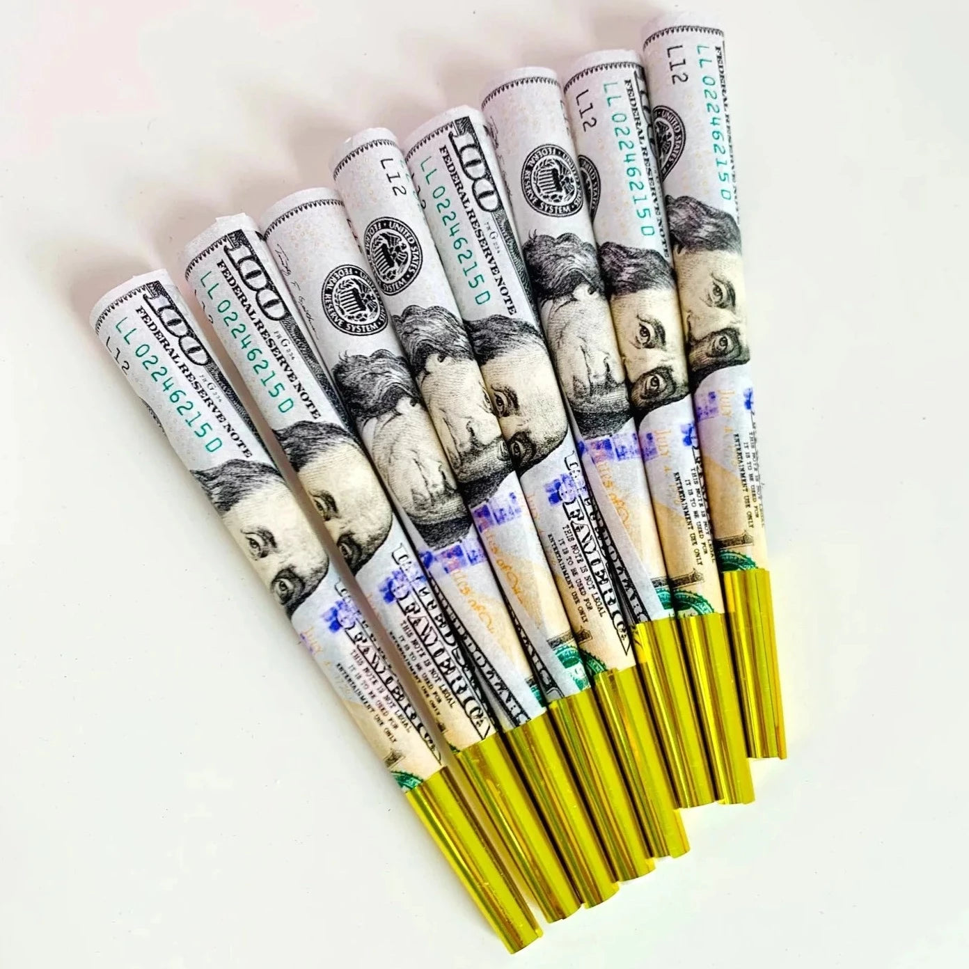 Canna Style Benjamin $100 Dollar Bill Cones (8-pack) | Prelude & Dawn | Los Angeles, CA