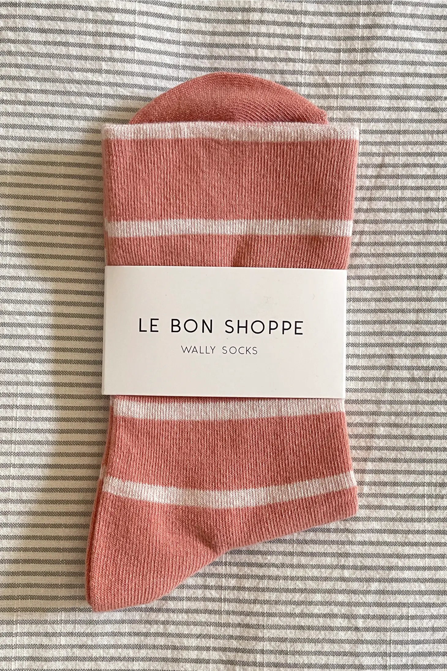 Le Bon Shoppe Wally Socks Clay Stripe | Prelude & Dawn | Los Angeles