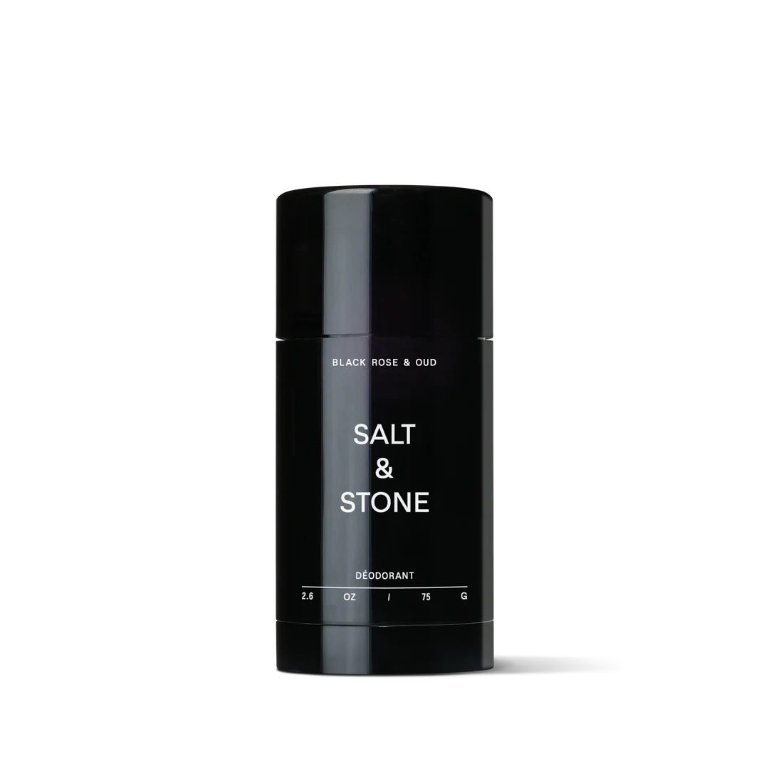 Salt & Stone Natural Deodorant - Black Rose & Oud - Extra Strength | Prelude & Dawn | Los Angeles