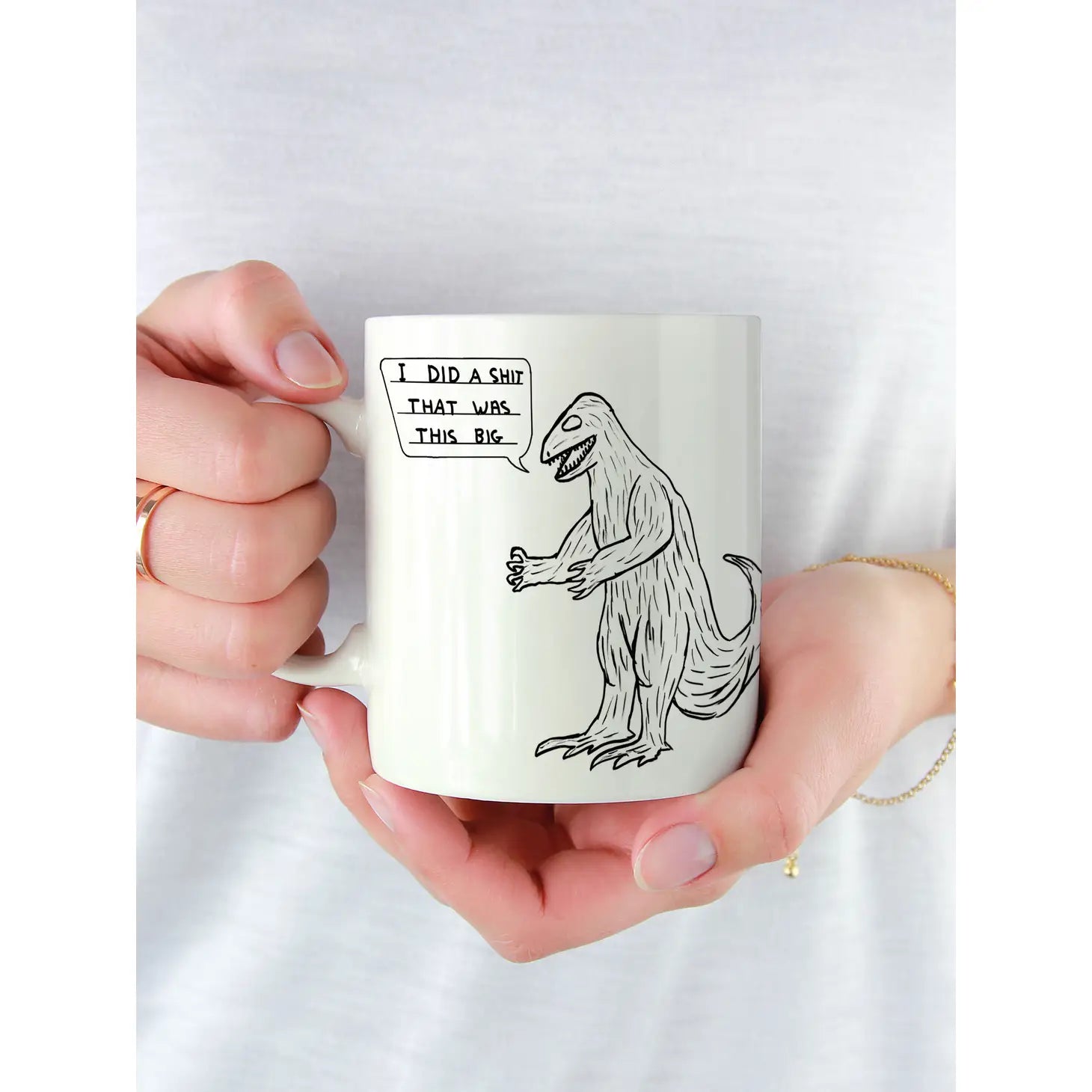 David Shrigley Mug - Dinosaur Shit | Prelude and Dawn Los Angeles, CA