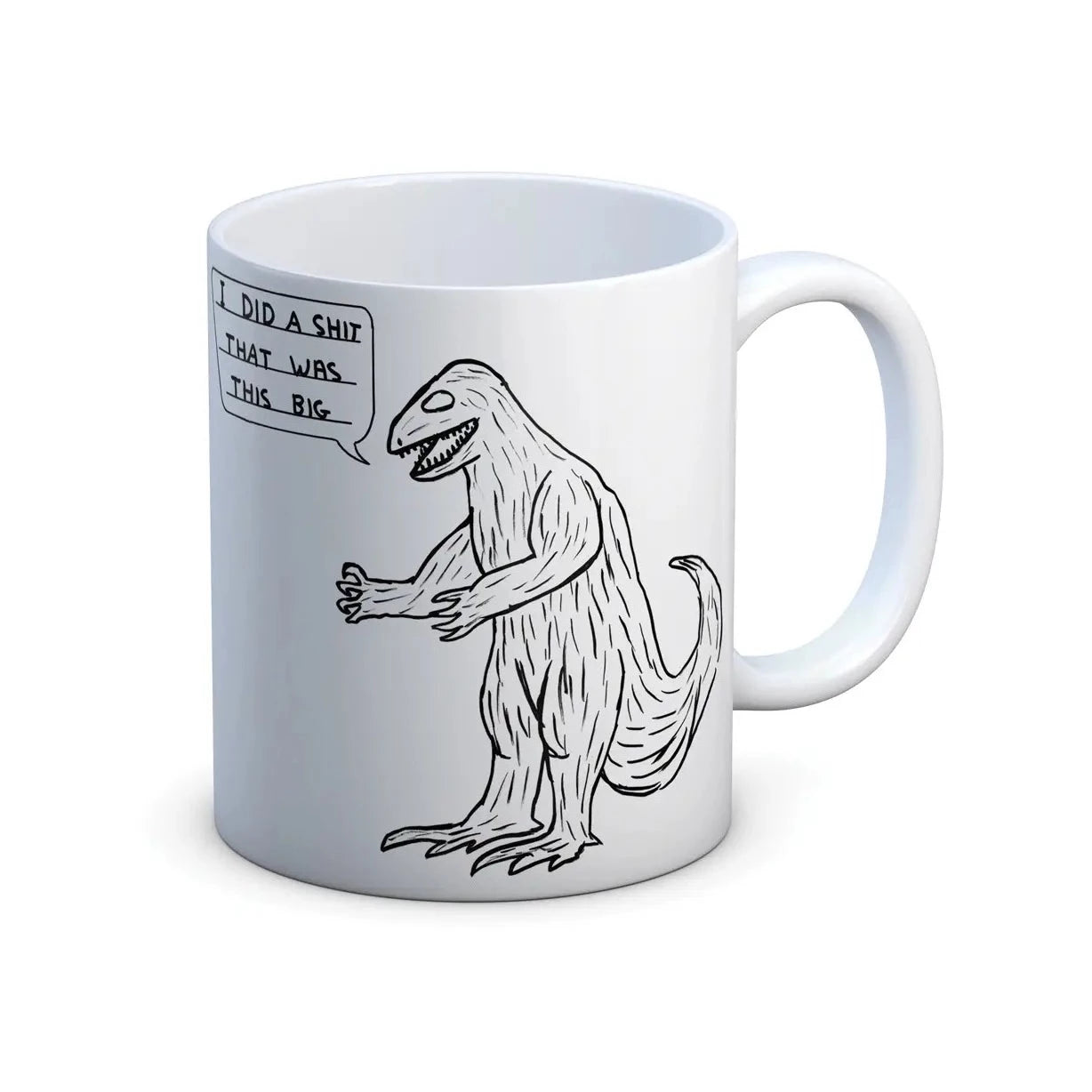 David Shrigley Mug - Dinosaur Shit | Prelude and Dawn Los Angeles, CA