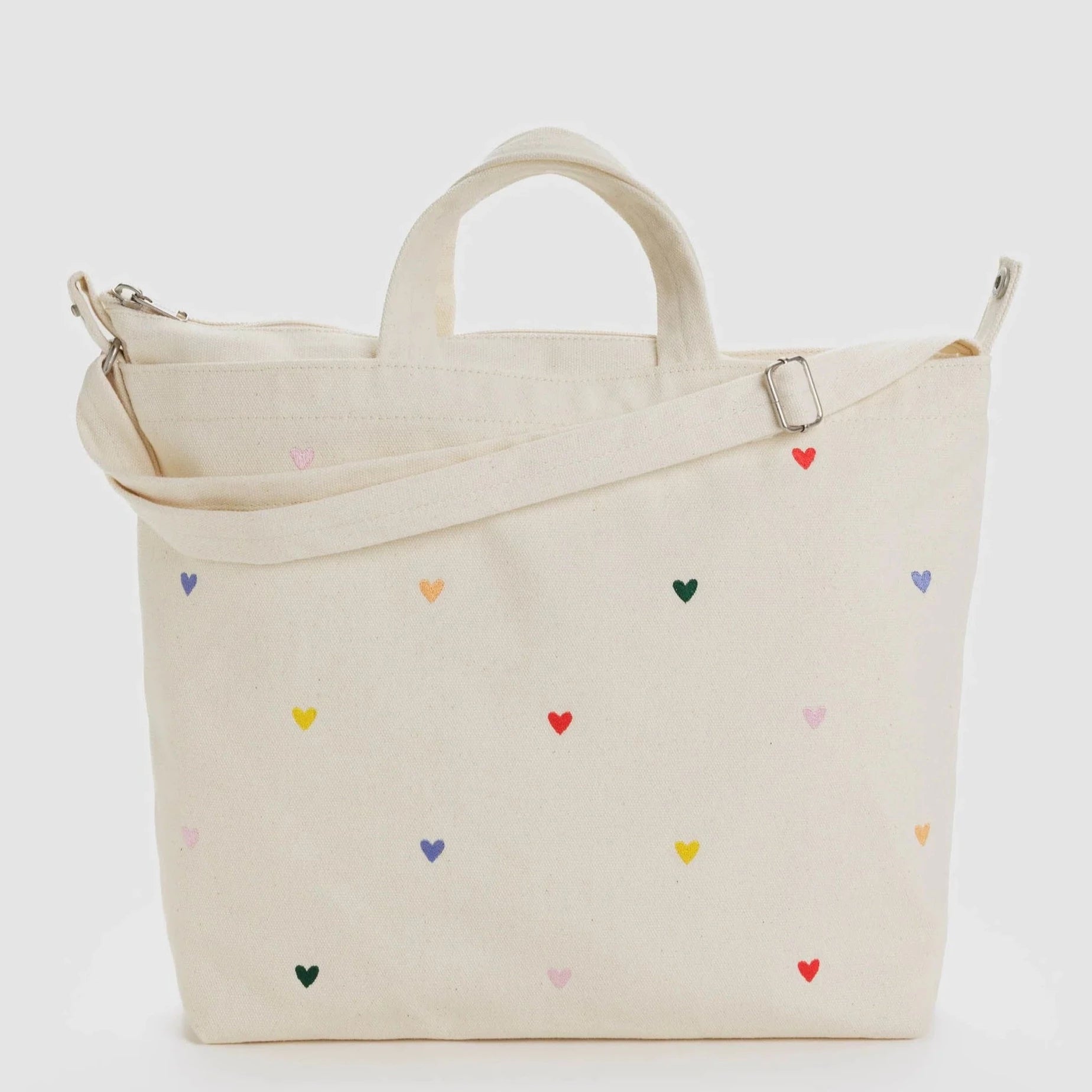 Baggu Horizontal Duck Bag - Embroidered Hearts| Prelude & Dawn | Los Angeles, CA