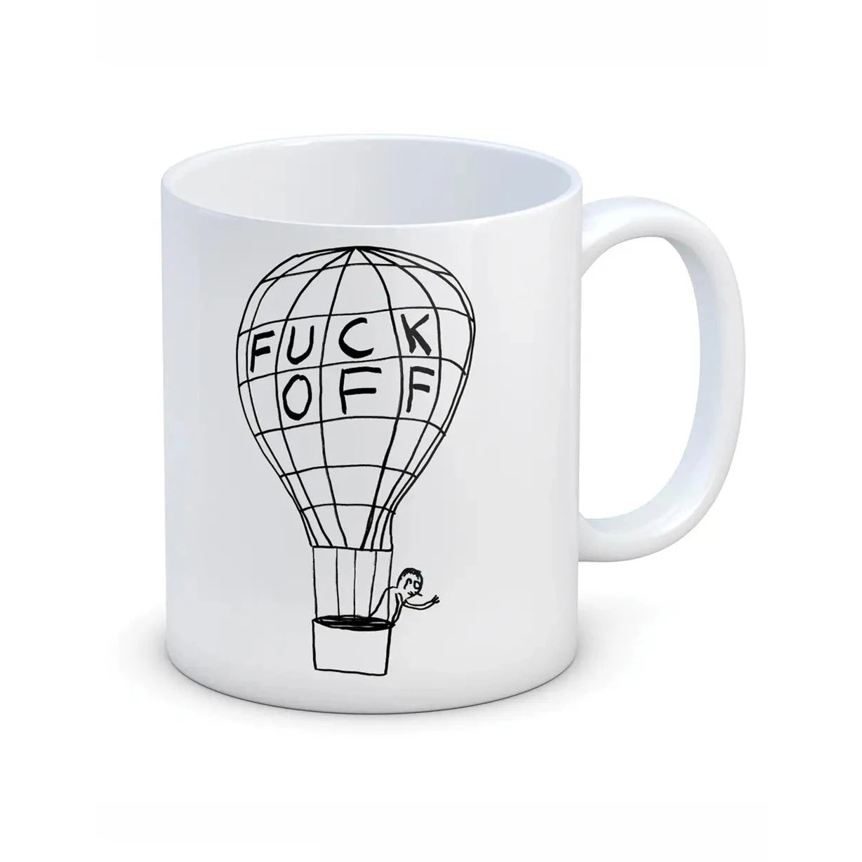 David Shrigley x Brainbox Candy Fuck Off Balloon Mug | Prelude & Dawn | Los Angeles, CA