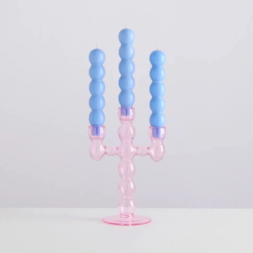 Maison Balzac Grande Volute Candle Holder - Pink | Prelude and Dawn Los Angeles, CA