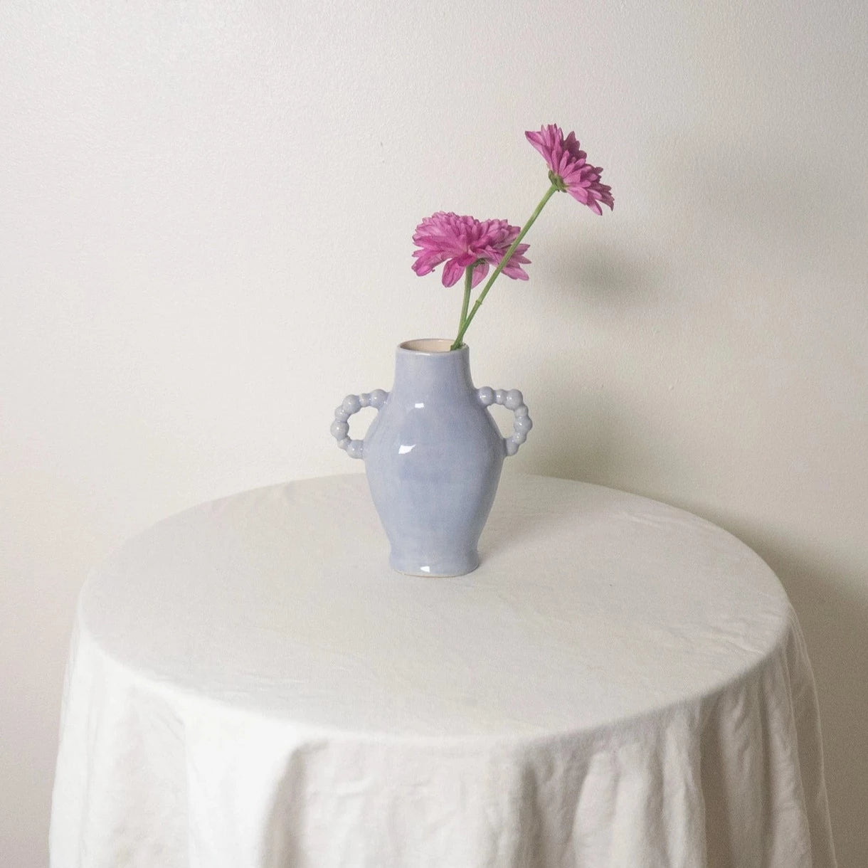 Erika Christine Ceramics | Gloss Beaded Vase - Lavender | Prelude & Dawn | Los Angeles, CA