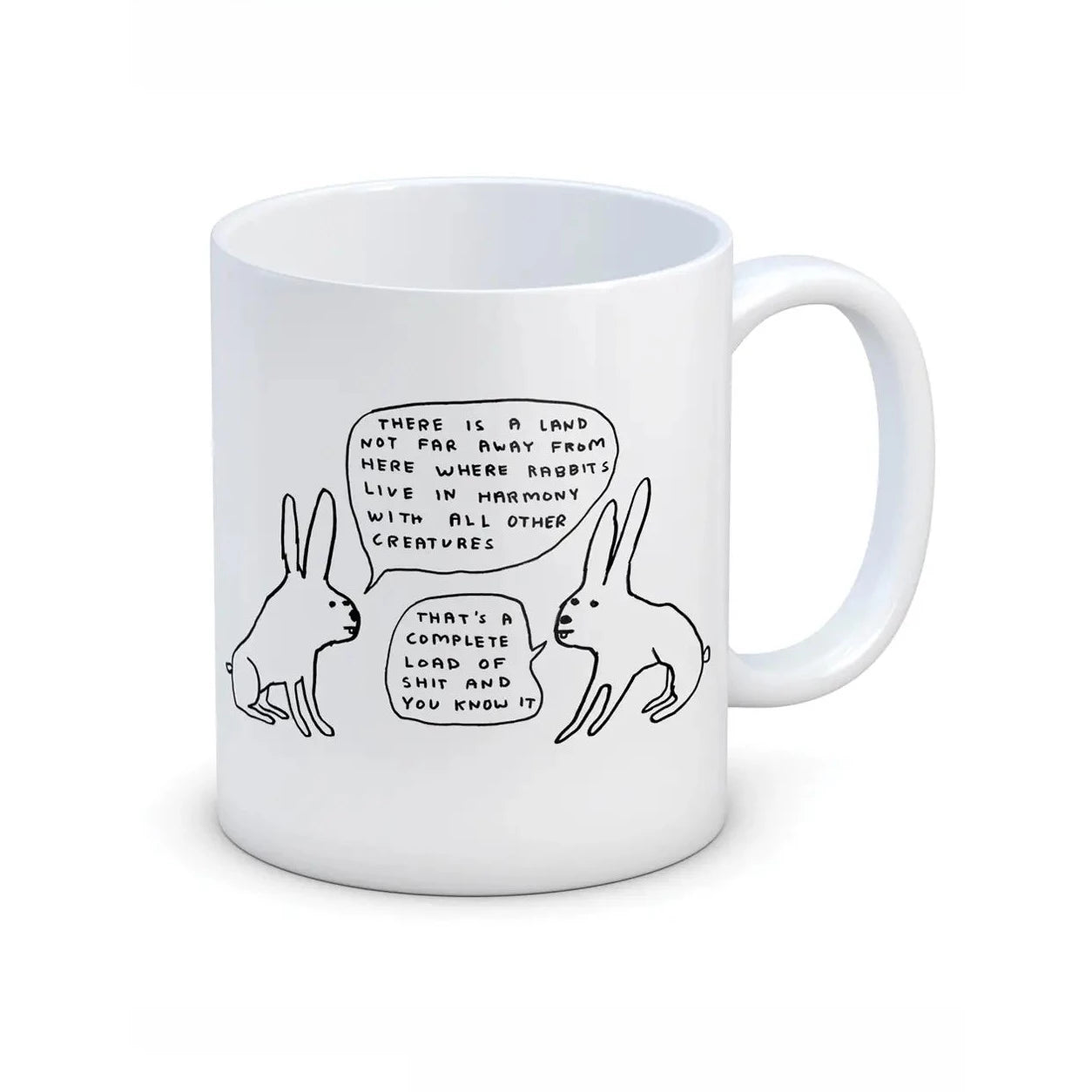 David Shrigley Mug -Live in Harmony | Prelude and Dawn Los Angeles, CA