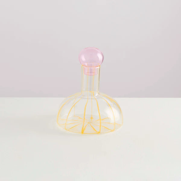 Maison Balzac Grand Soleil Decanter - Clear/Yellow/Pink (In-Store Pick Up Only)| Prelude & Dawn | Los Angeles