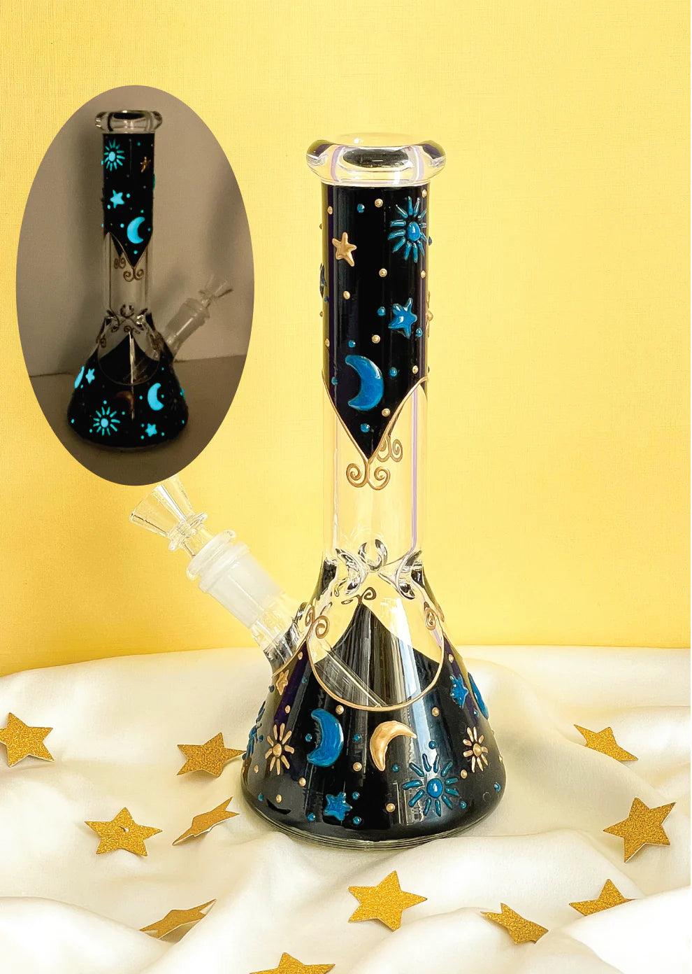 Canna Style Midnight Celestial Bong (Glows in the Dark & In-Store Pick Up Only) | Prelude & Dawn | Los Angeles, CA