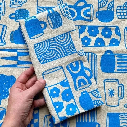 Allison McKeen Tea Towel - Mug Collection | Prelude & Dawn | Los Angeles