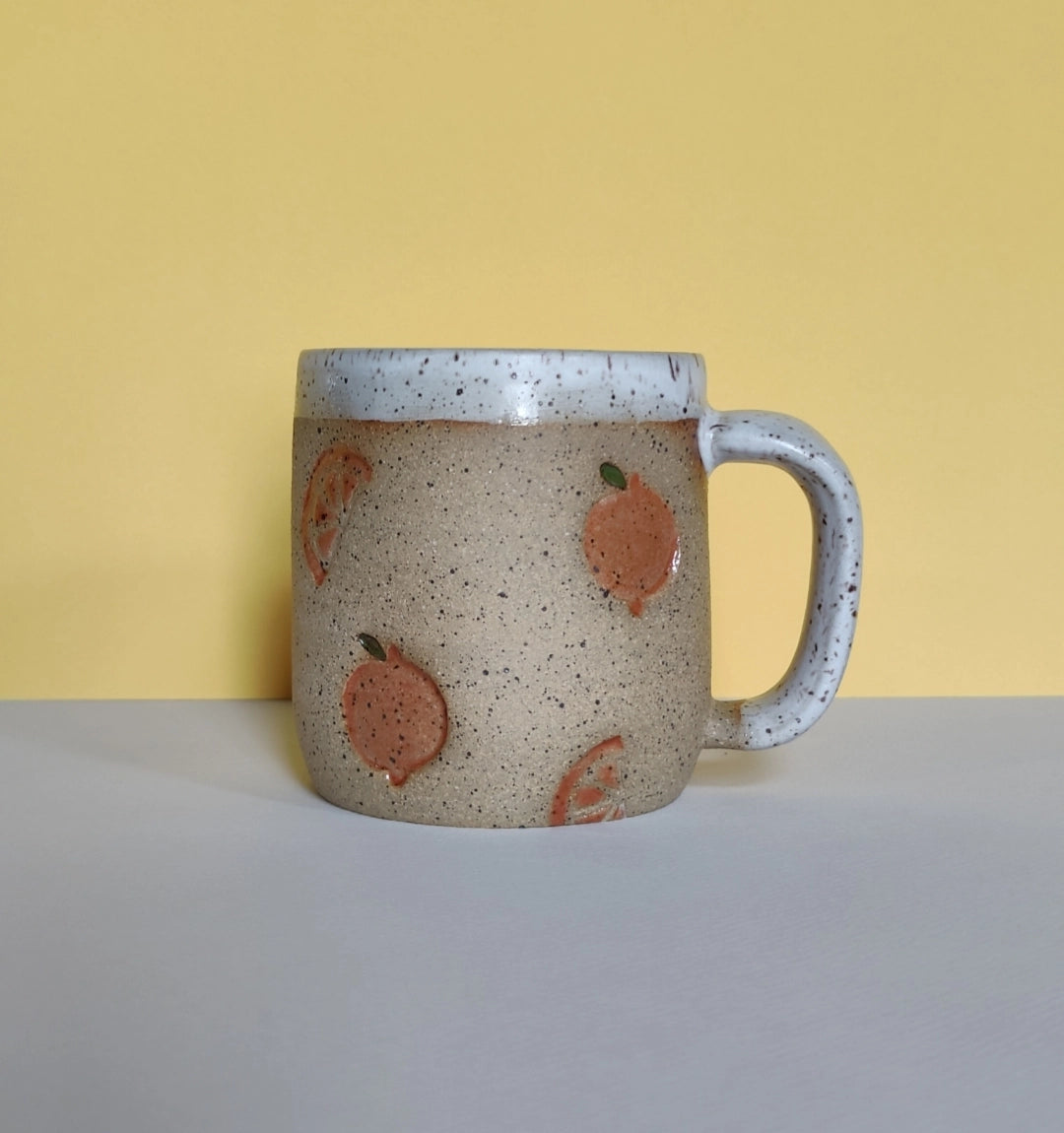 Osso Ceramics Orange Stamp Ceramic Mug | Prelude & Dawn | Los Angeles, CA