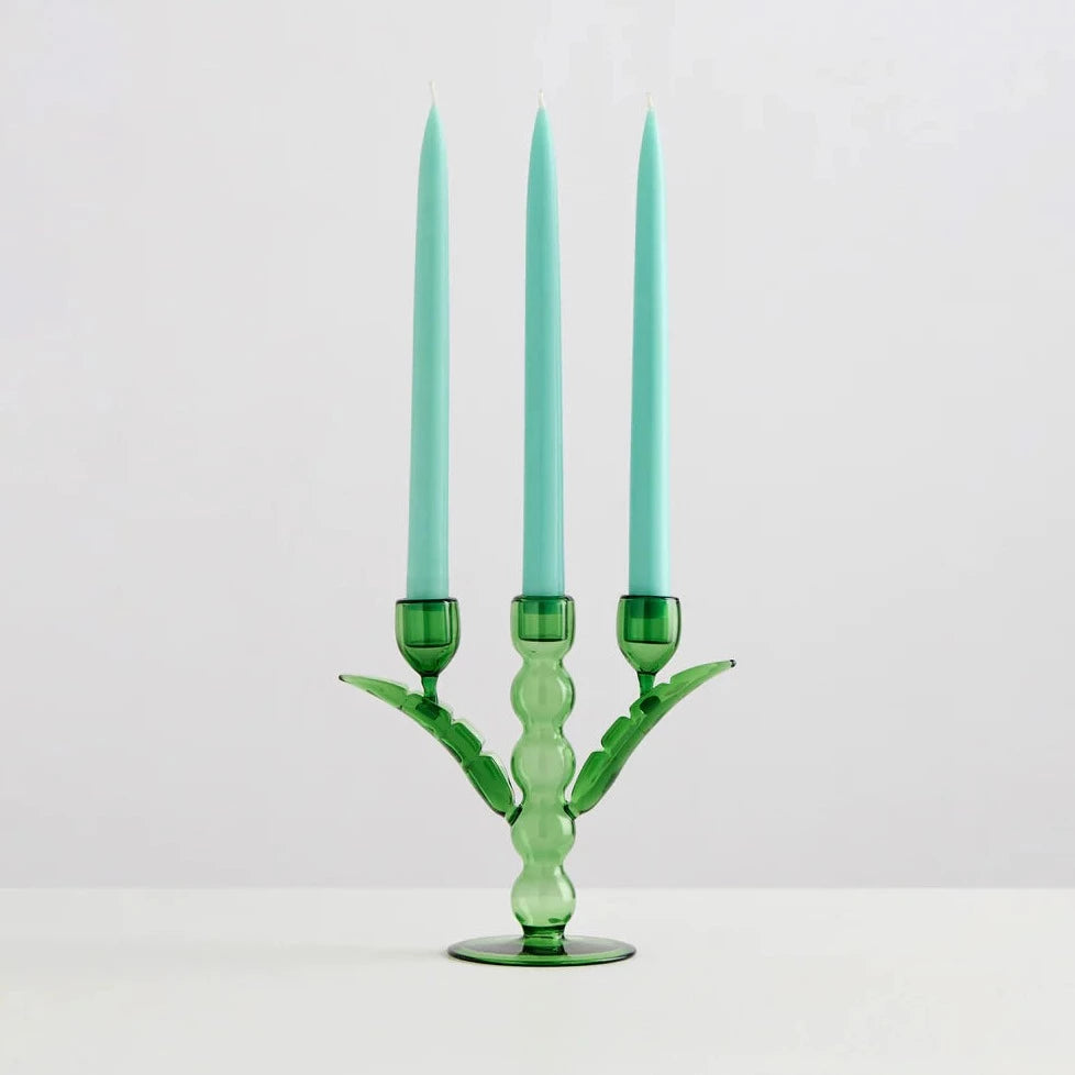 Maison Balzac Palmier Candle Holder - Green | Prelude and Dawn Los Angeles, CA