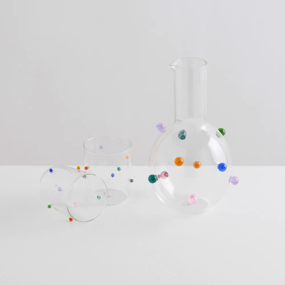 Maison Balzac Pomponette Carafe - Clear/Multi (In-Store Pick Up Only) | Prelude & Dawn | Los Angeles