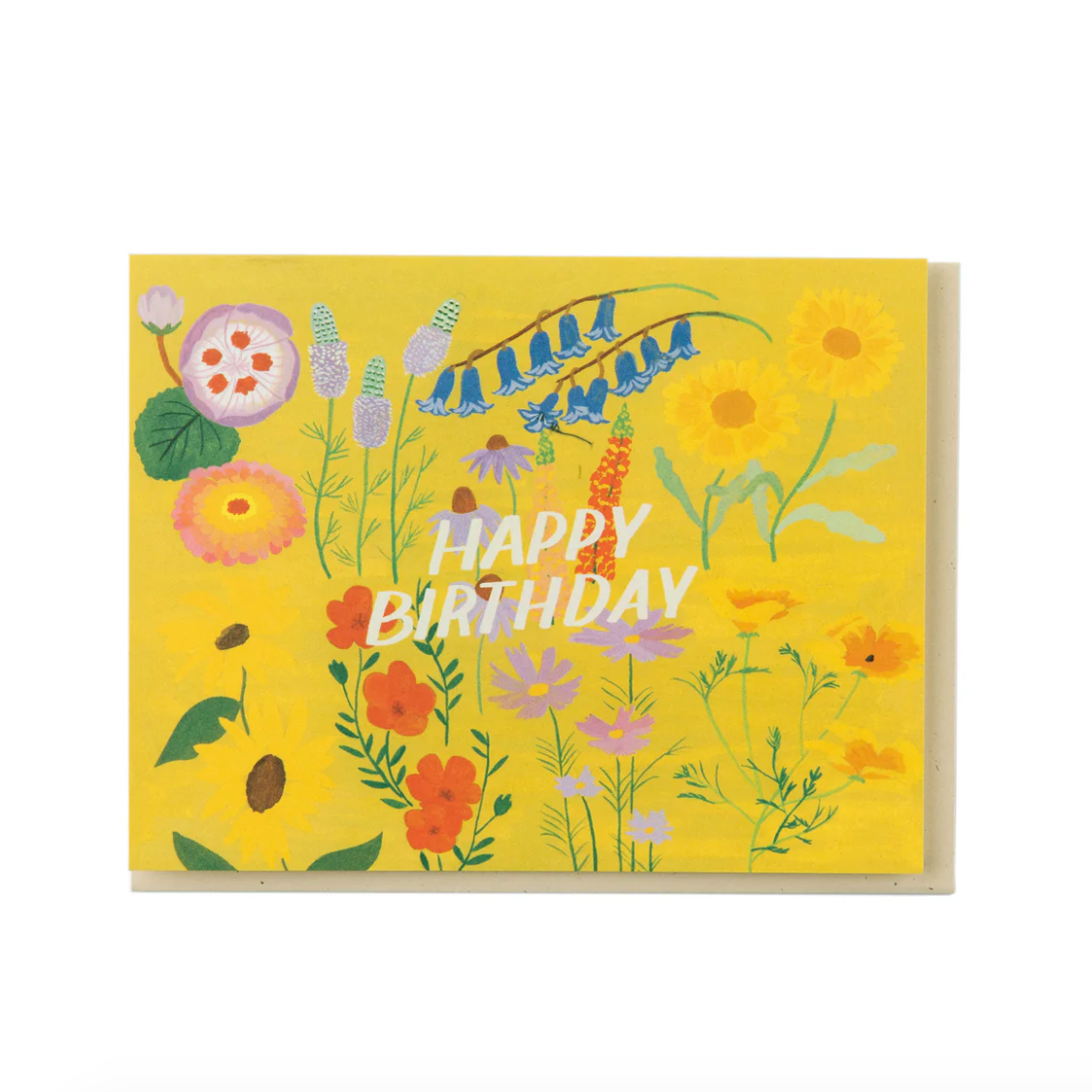 Yellow Floral Birthday