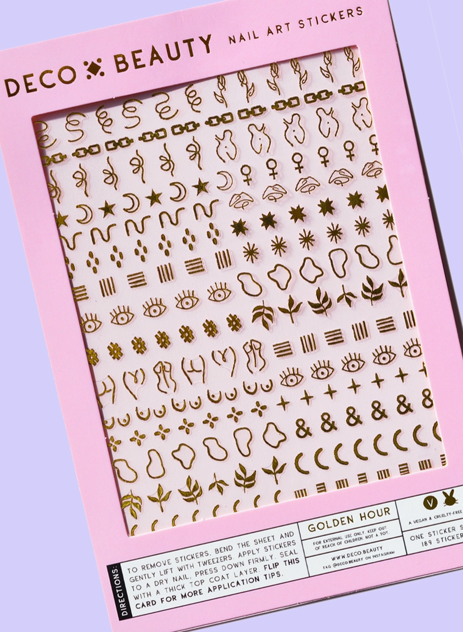 Deco Beauty Nail Art Stickers - Golden Hour | Prelude & Dawn | Los Angeles