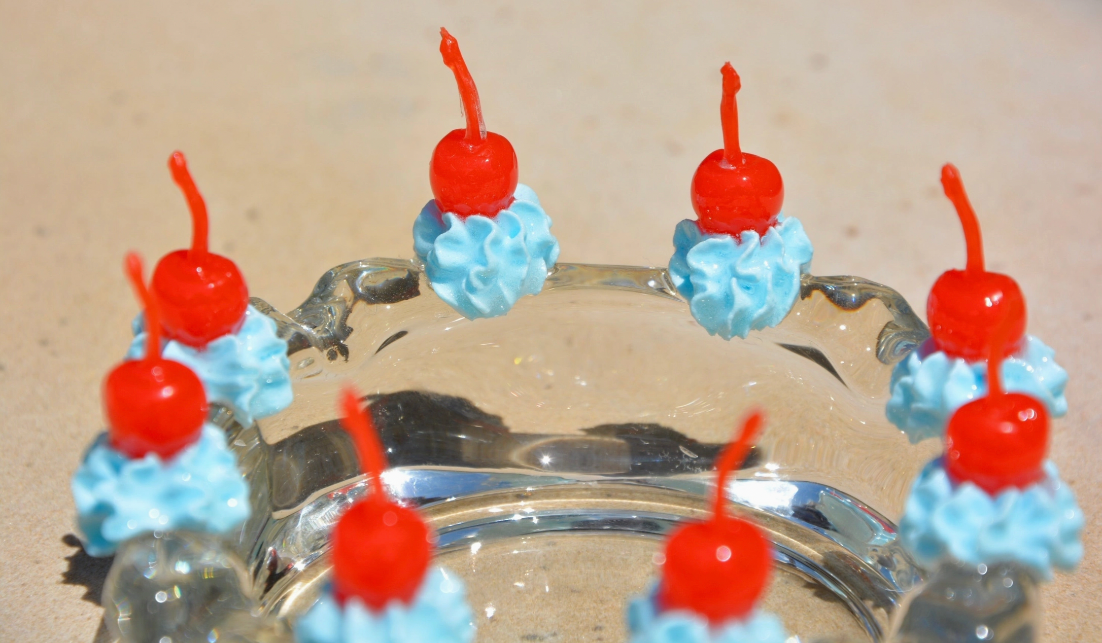 Blue Icing Cherry Ashtray