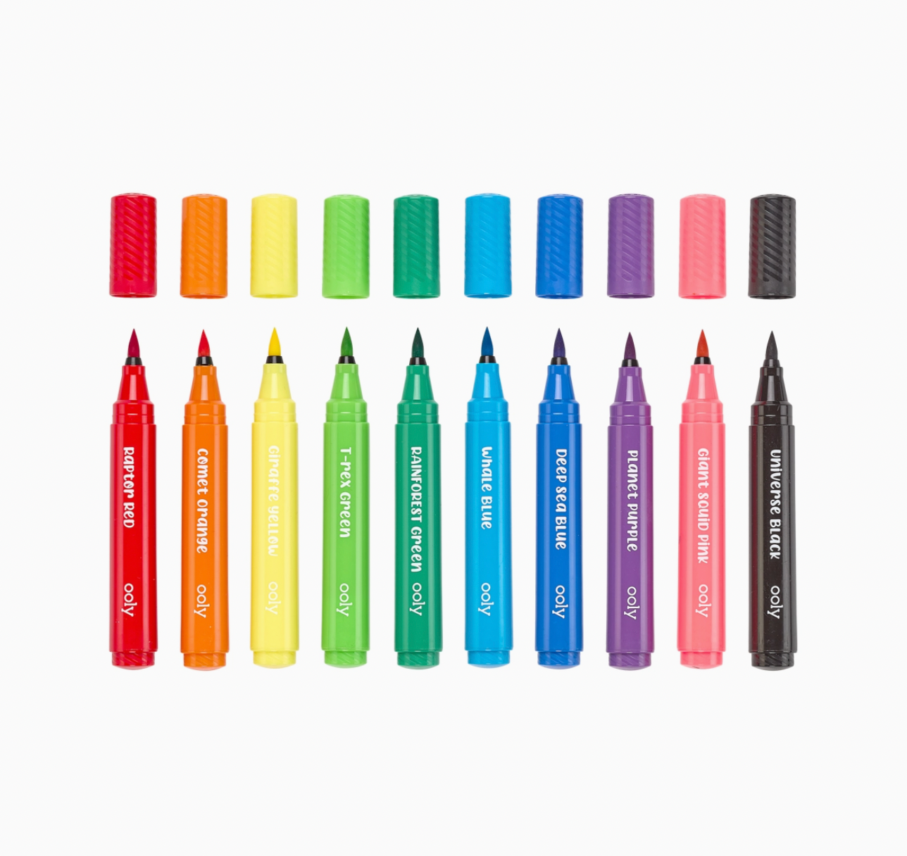 Big Bright Brush Markers - Set of 10