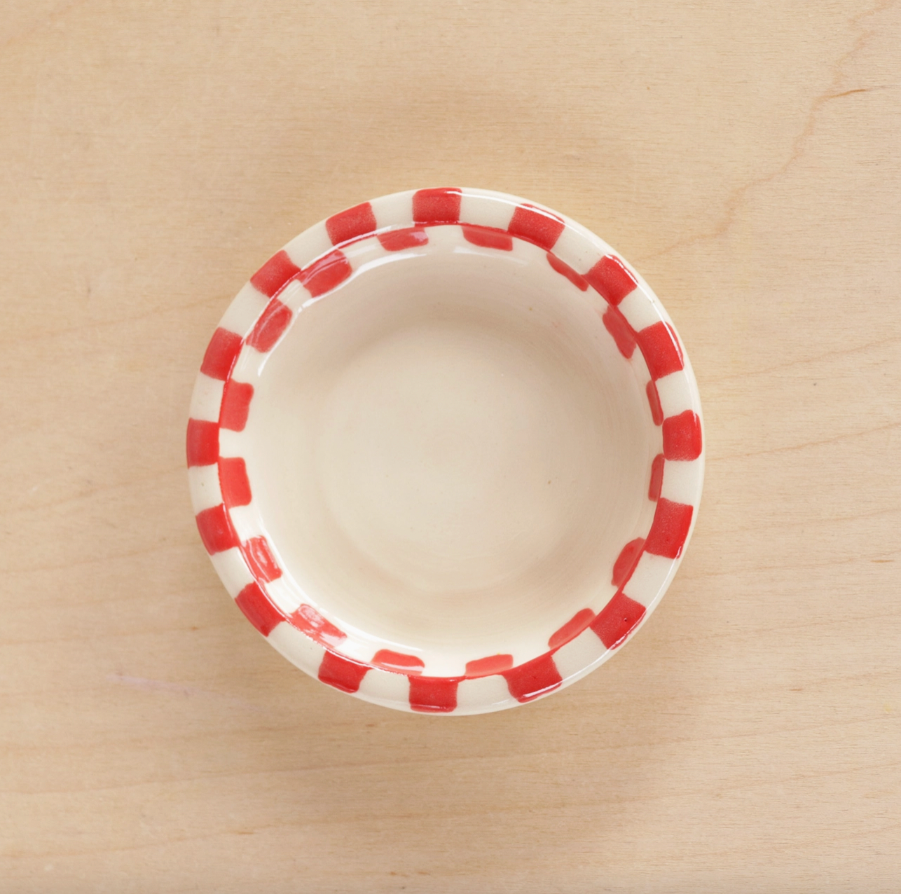 Ceramic Mini Checkerboard Ring Dish