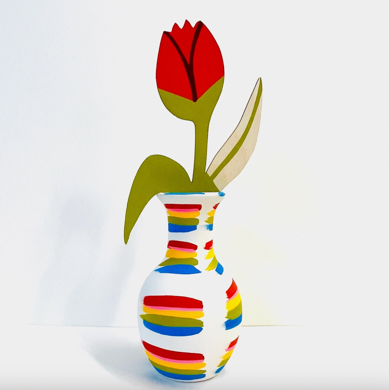 Stripe Dash Vase