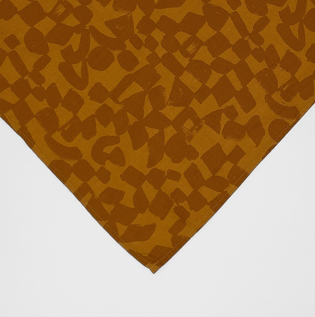 Tea Towel - Checks - Amber - Deep Gold