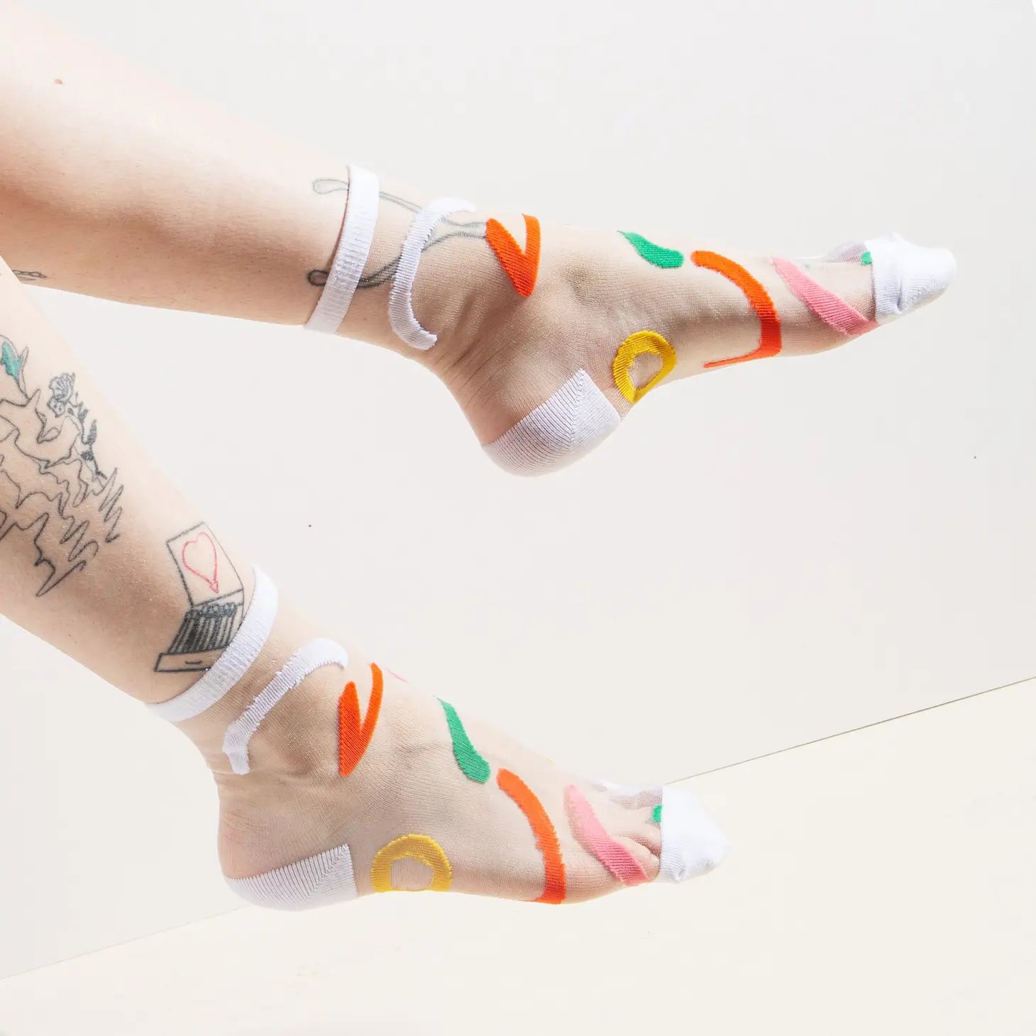 Poketo Sheer Socks in Outline | Prelude and Dawn Los Angeles, CA