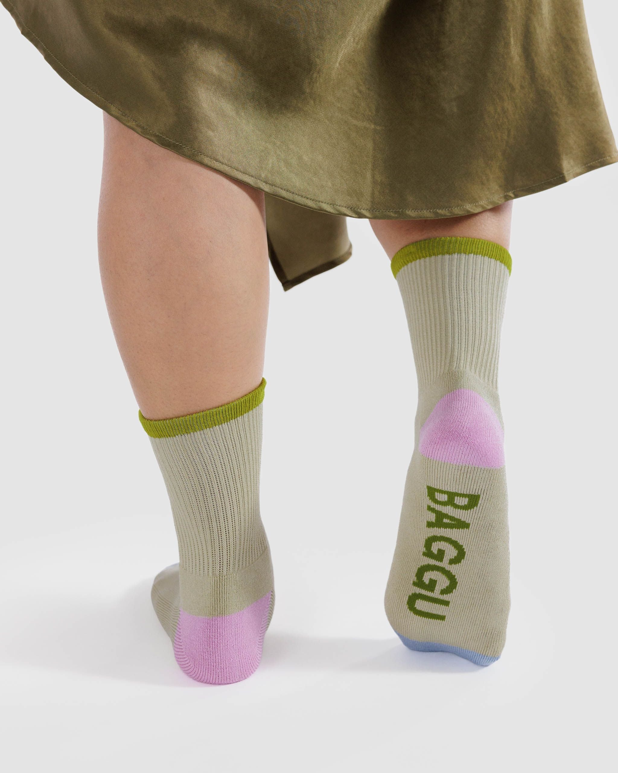 Baggu Ribbed Socks Stone Mix | Prelude & Dawn | Los Angeles, CA