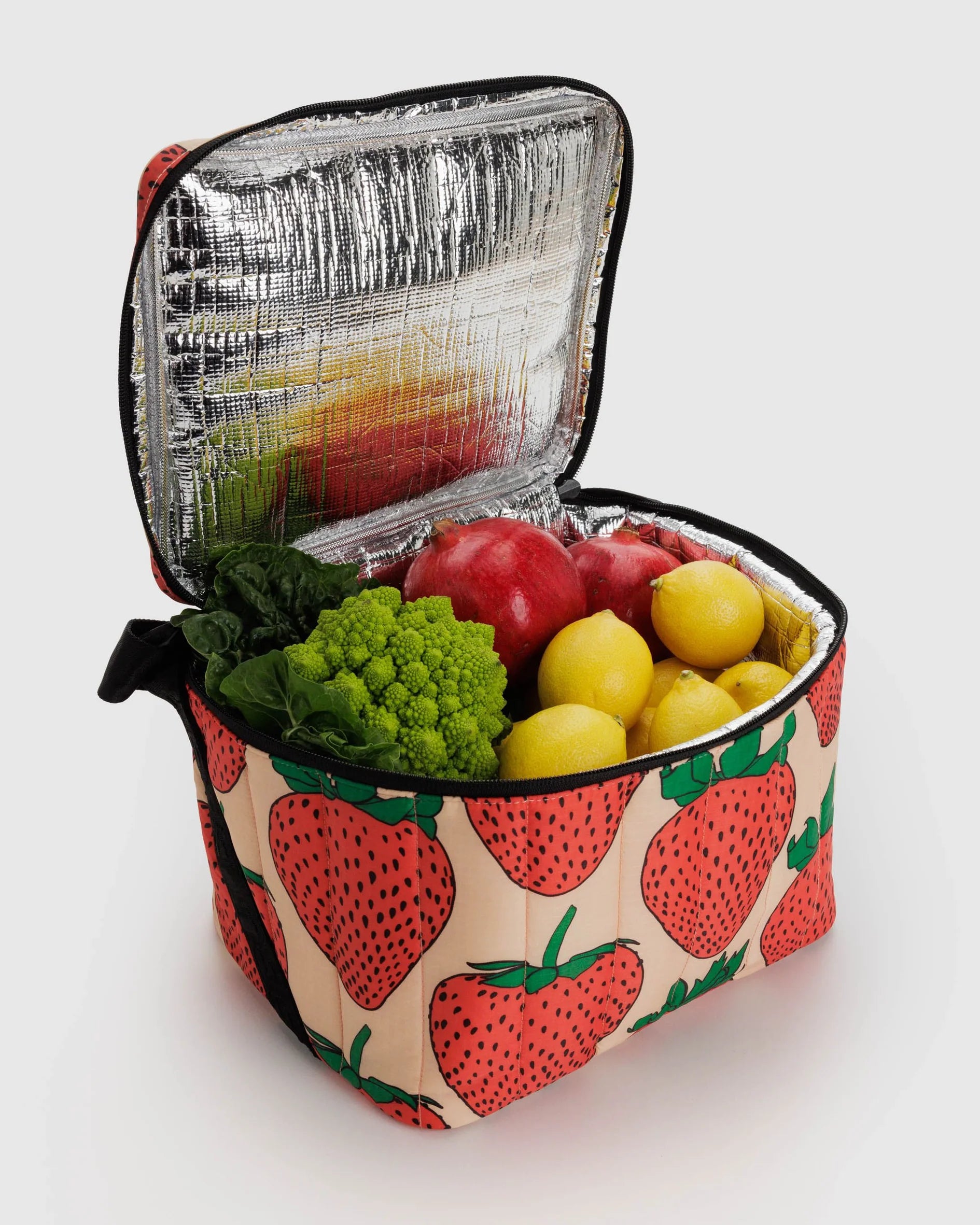 Baggu Puffy Cooler Bag - Strawberry | Prelude & Dawn | Los Angeles, CA