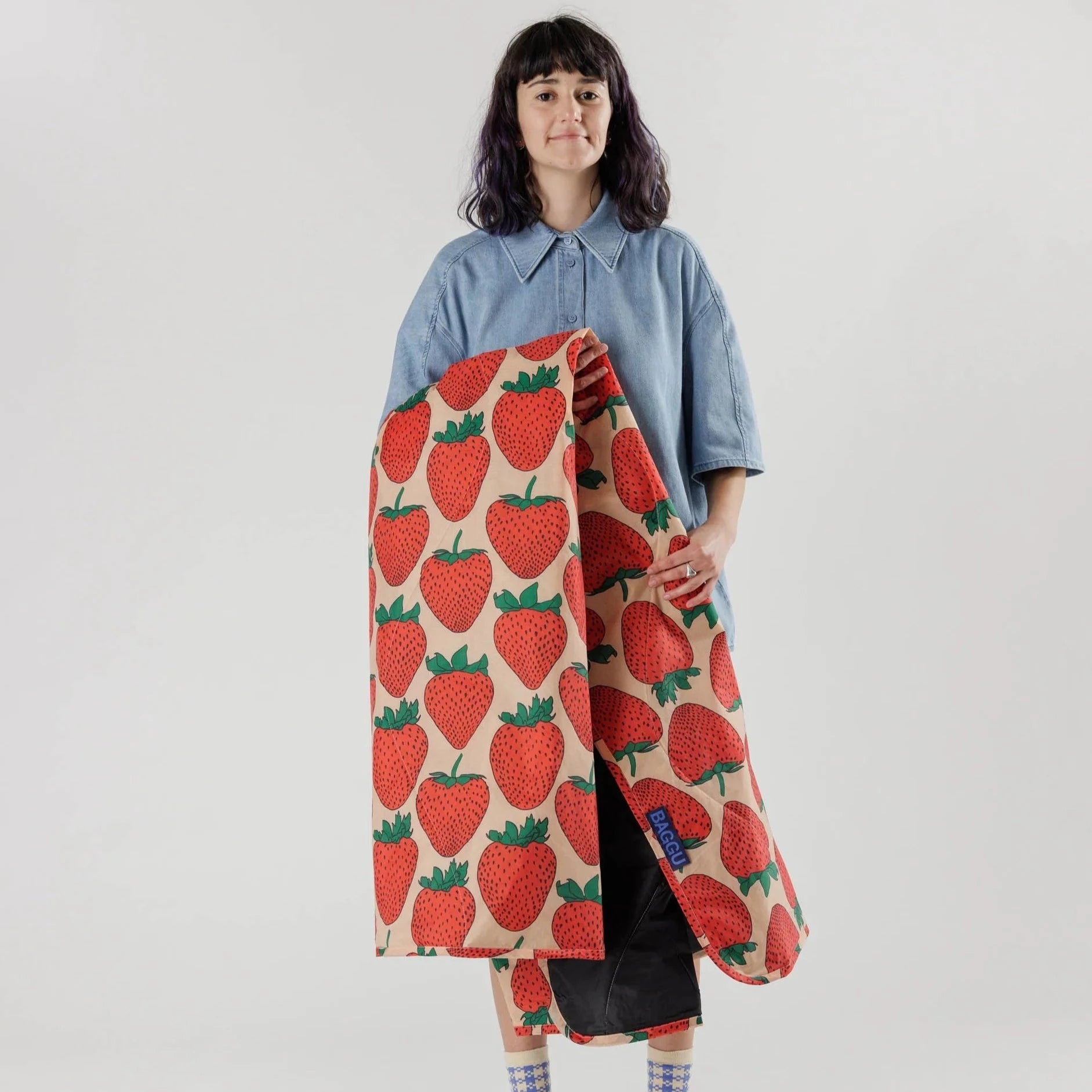 Baggu Puffy Picnic Blanket - Strawberry | Prelude and Dawn | Los Angeles, CA