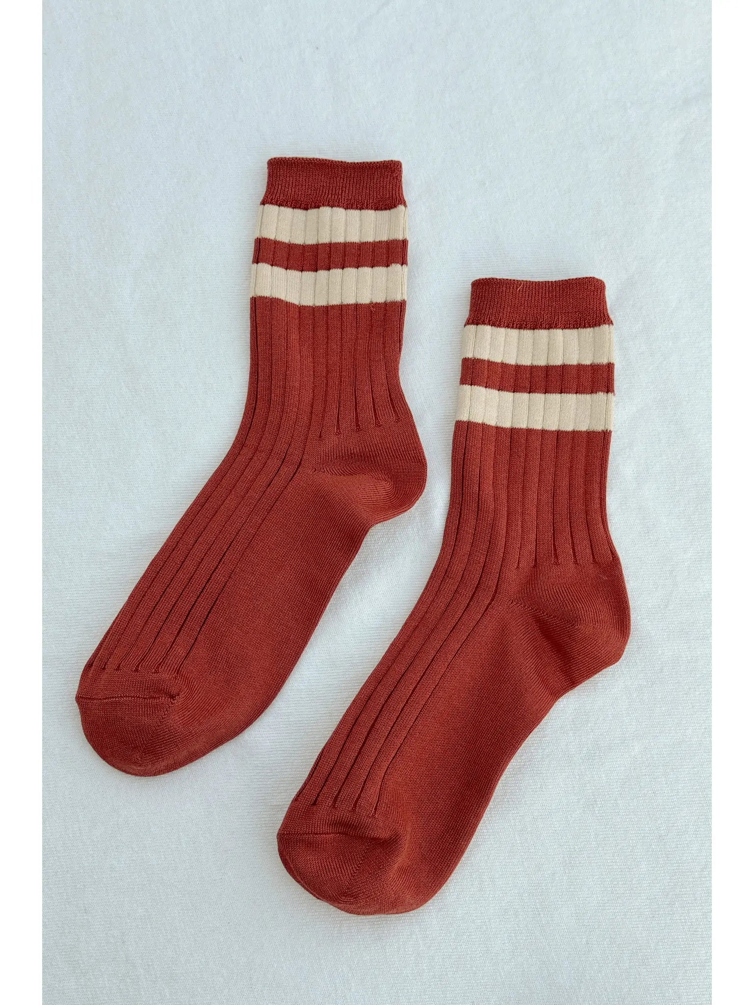 Le Bon Shoppe Her Varsity Socks Tandoori | Prelude & Dawn | Los Angeles, CA