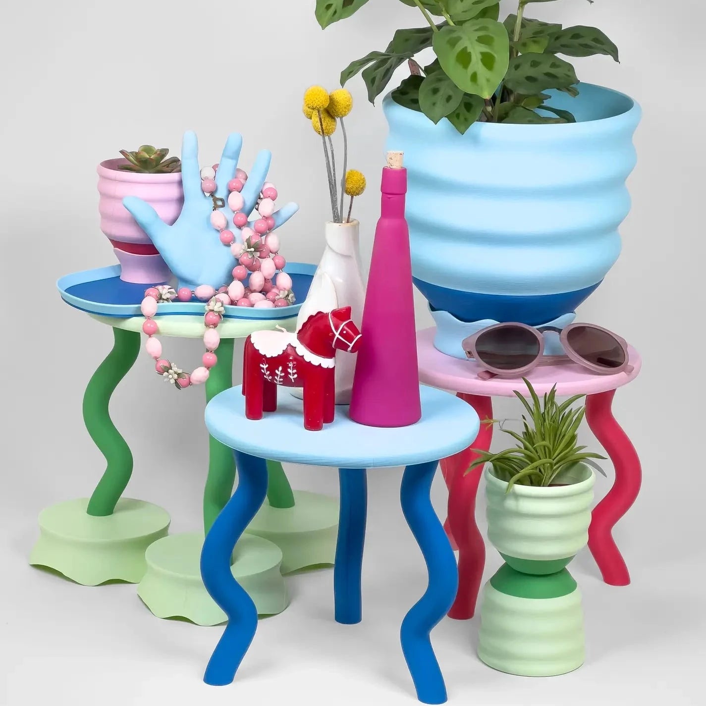 Object Lover Wavy Plant Stand 2.0 | Prelude and Dawn Los Angeles, CA