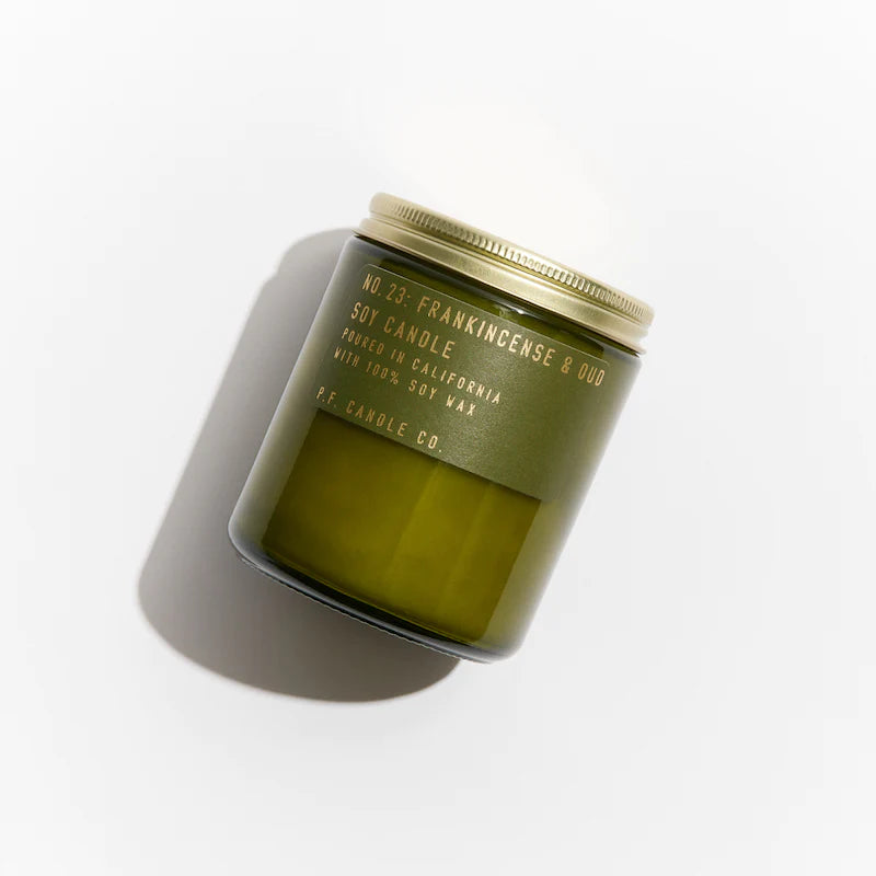 P.F. Candle Co Frankincense & Oud Soy Candle| Prelude & Dawn | Los Angeles