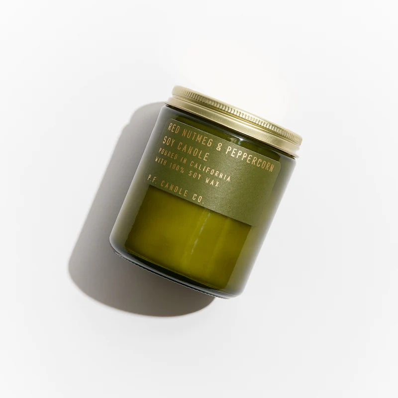 P.F. Candle Co Red Nutmeg & Peppercorn Soy Candle| Prelude & Dawn | Los Angeles