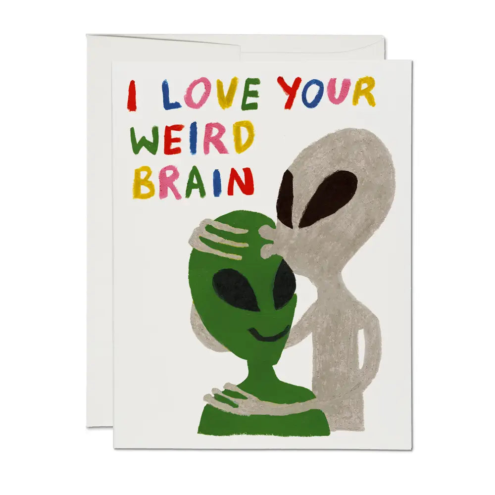 Red Cap Cards | Alien Love Greeting Card | Prelude & Dawn | Los Angeles, CA