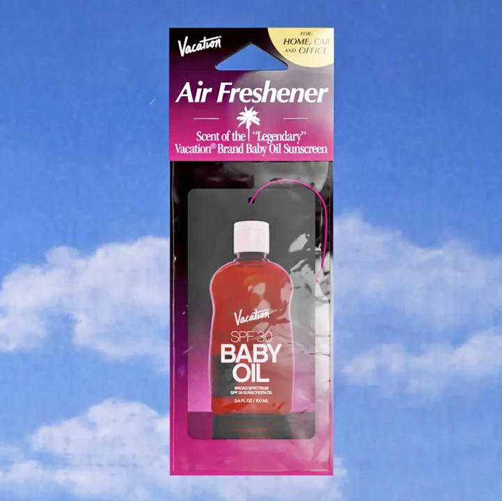 Vacation | Baby Oil Air Freshener | Prelude & Dawn | Los Angeles, CA