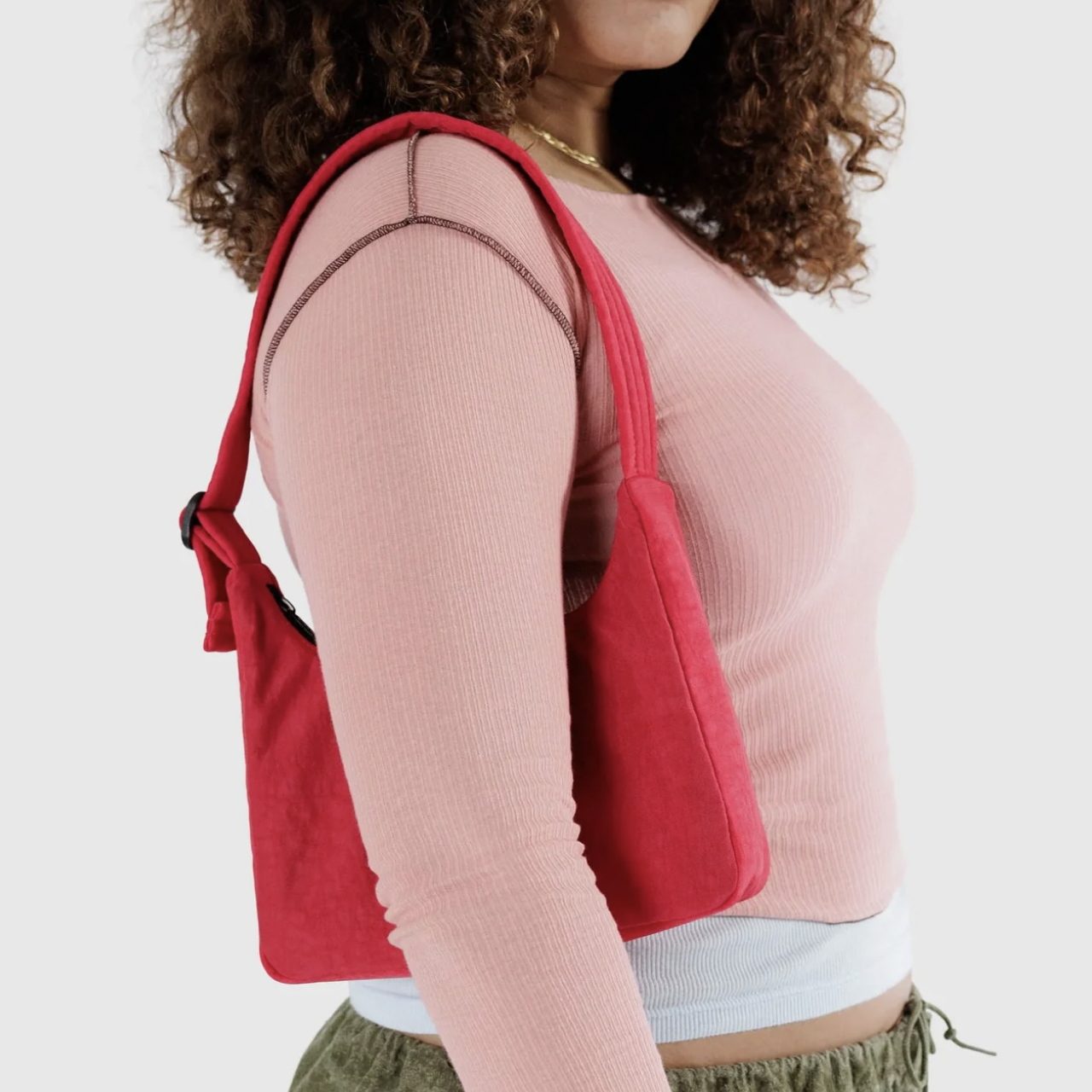 Mini Nylon Shoulder Bag - Candy Apple | Prelude & Dawn | Los Angeles, CA