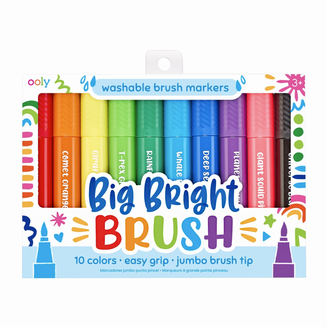 Big Bright Brush Markers - Set of 10