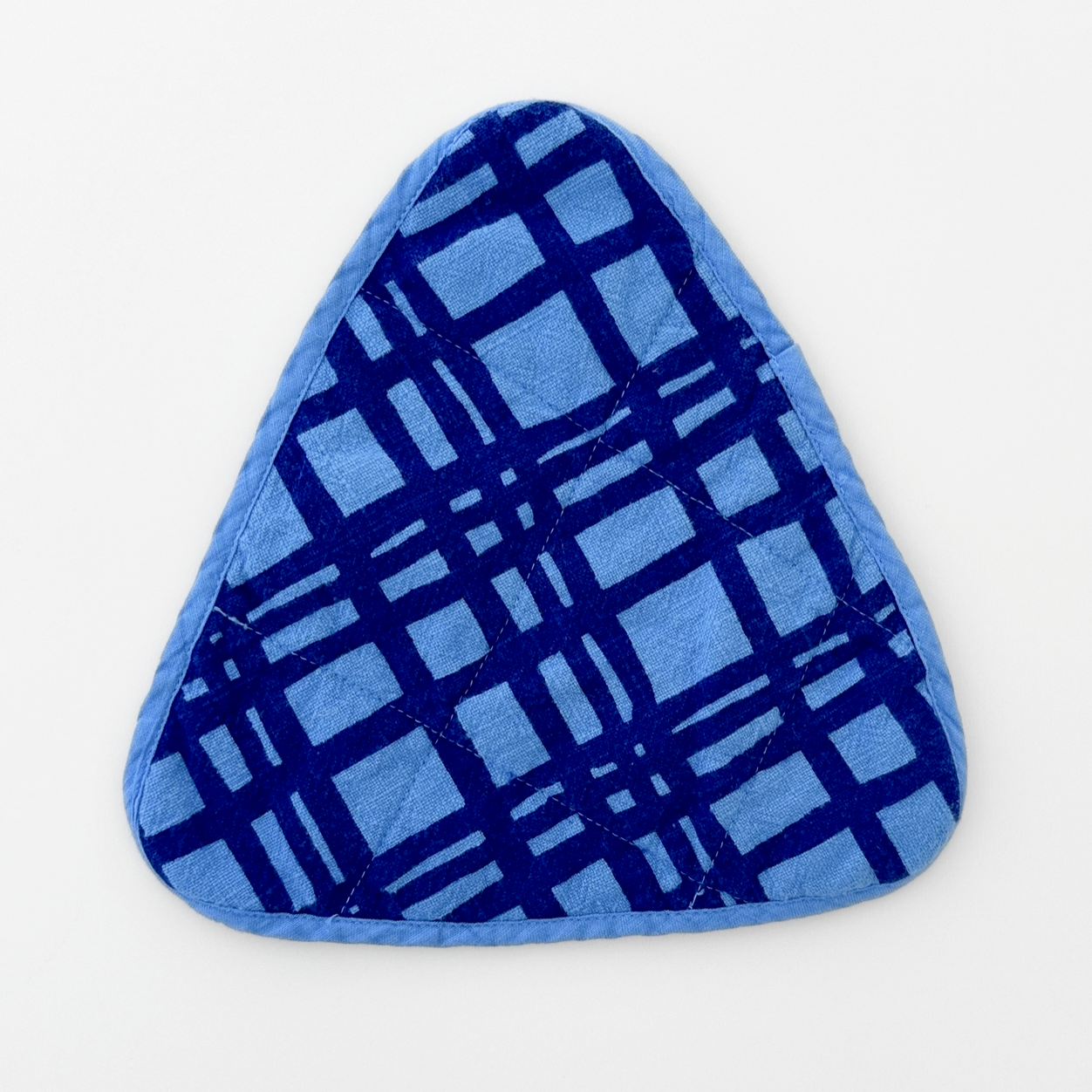 Triangle Potholder - Darby - Midnight - Electric Blue