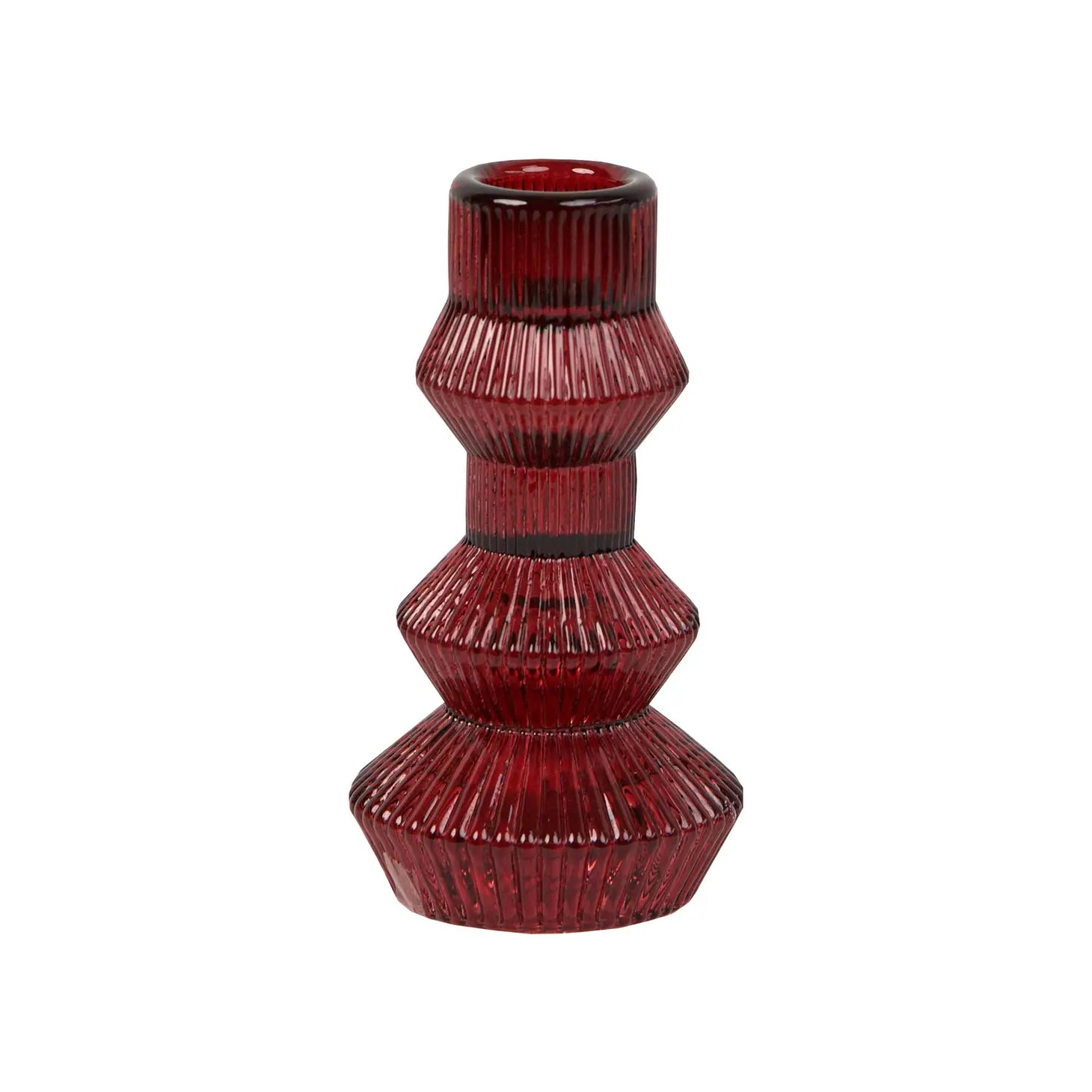 Talking Tables | Ribbed Glass Candlestick Holder | Prelude and Dawn | Los Angeles, CA