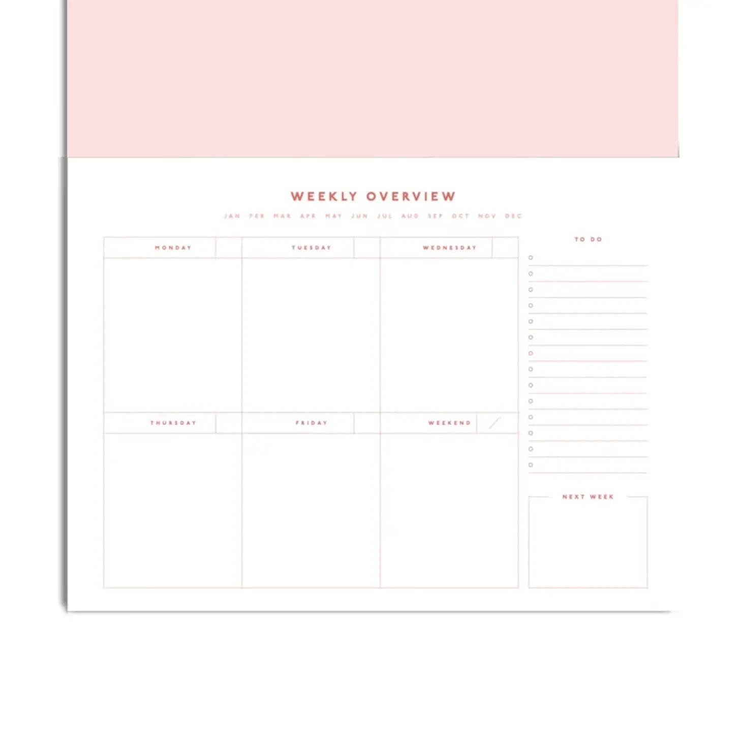 Papier Growth in Progress Weekly Desk Planner | Prelude and Dawn Los Angeles, CA